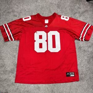 Vintage Adidas Ohio State Football Jersey #80 size XL